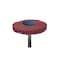 Dedeco Sunburst Radial Bristle Discs 2 in Curved Tc 6-Ply Red 220 Grit A/O 1/4 in 1/Unit 1809 - alternate 1